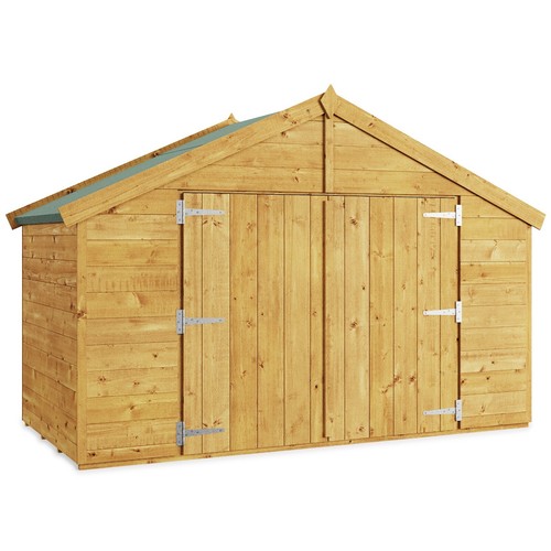 Wooden garden storage shed - garden,