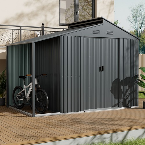Large 10x6ft shed metal garden - 10x6ft,