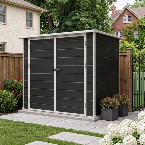 7x4ft plastic garden shed - garden,