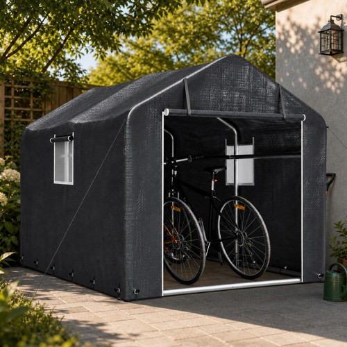 Heavy duty bike shed - duty,