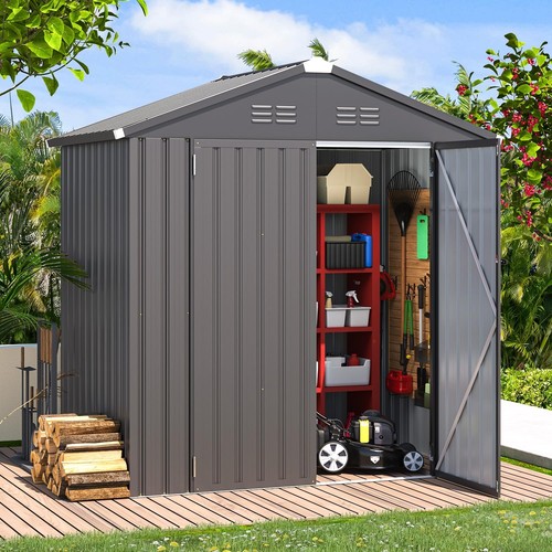 6x4ft galvanised steel - steel, storage
