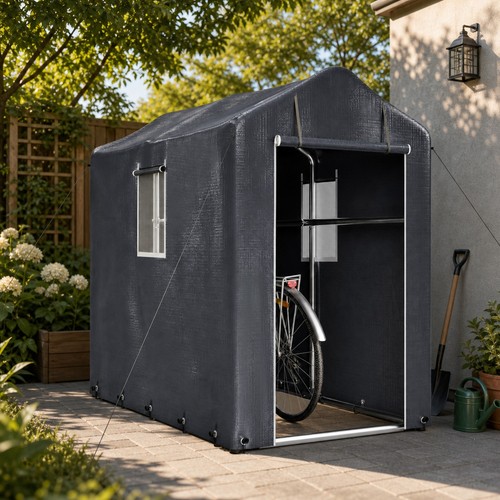 Small bike shed - bike, 187cm