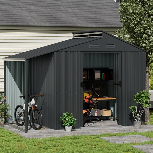 Large 10x6ft shed metal garden - large,