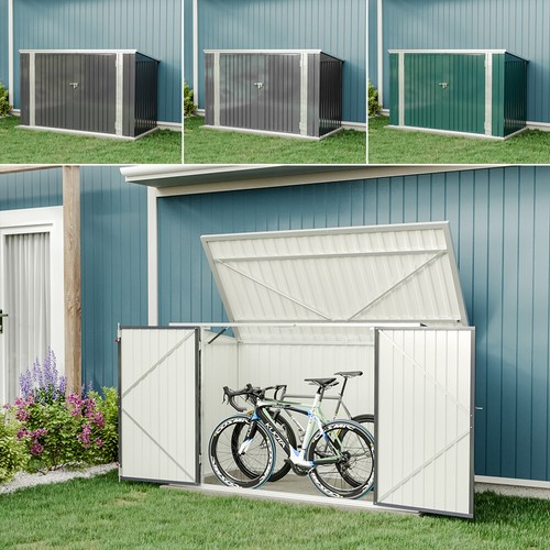 Double steel wheelie bin - wheelie, store