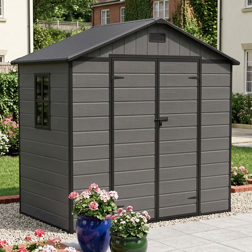 8x4ft garden shed plastic - garden,