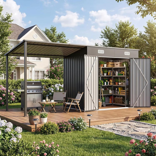 12x4ft outdoor lean - lean, shed