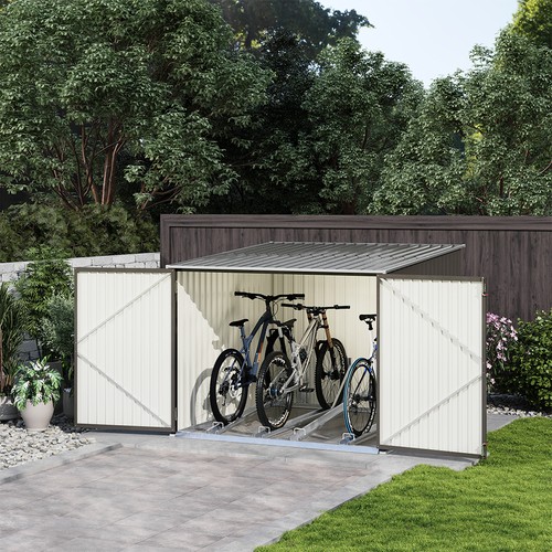 Outdoor lockable bicycle shed - lockable,