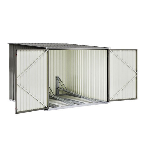 Outdoor steel garden - steel, shed