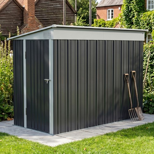 Metal steel garden shed - metal,