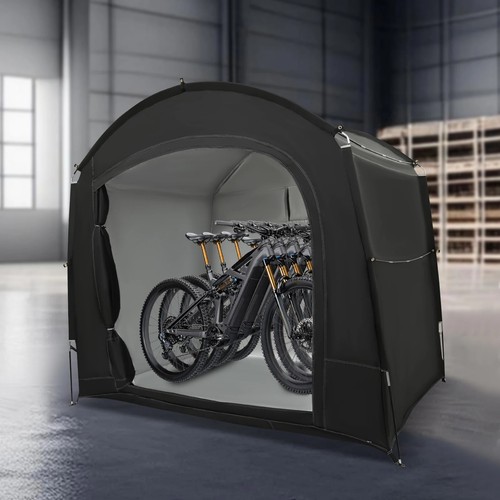 Bike storage shed - bike, tent